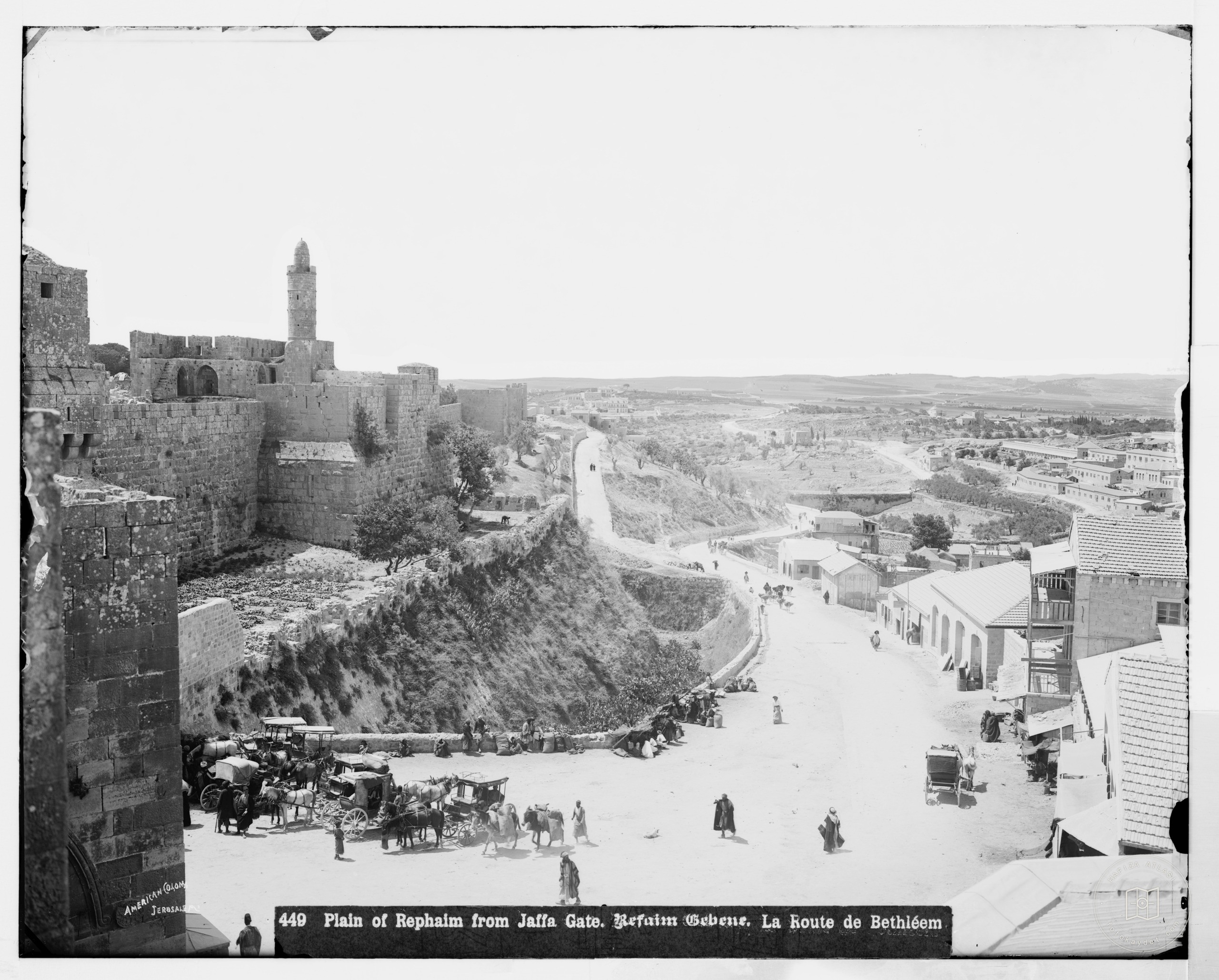 Plain of Rephaim from Jaffa Gate