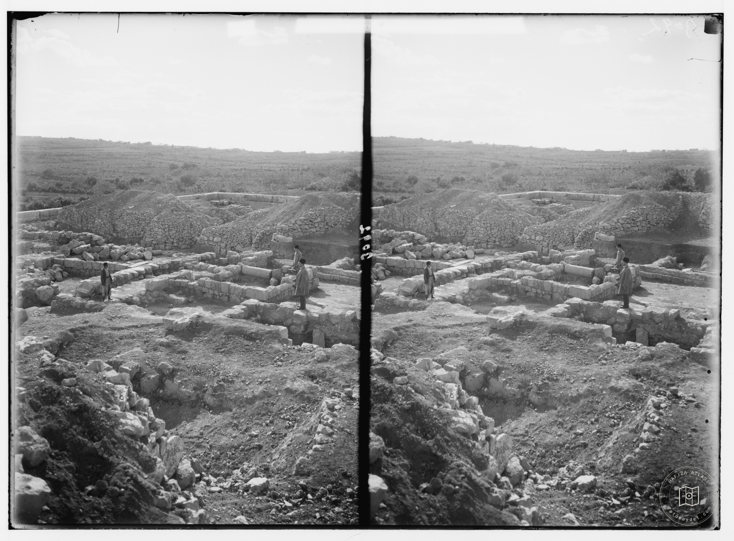 Hebron and surroundings. Ramet el Khalil. View of recent excavations