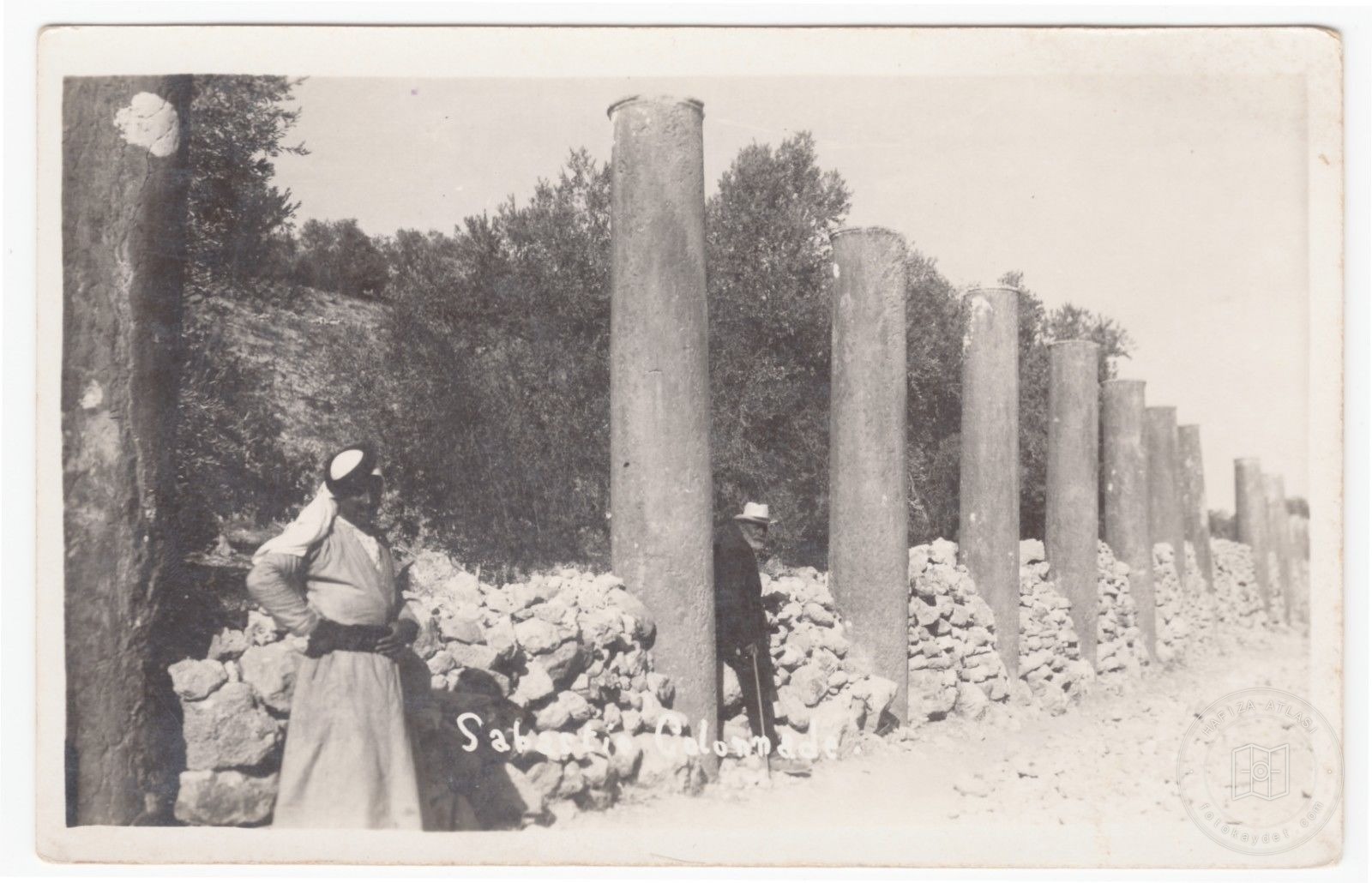 Karimeh Abbud postcard of Sebasia in Nablus