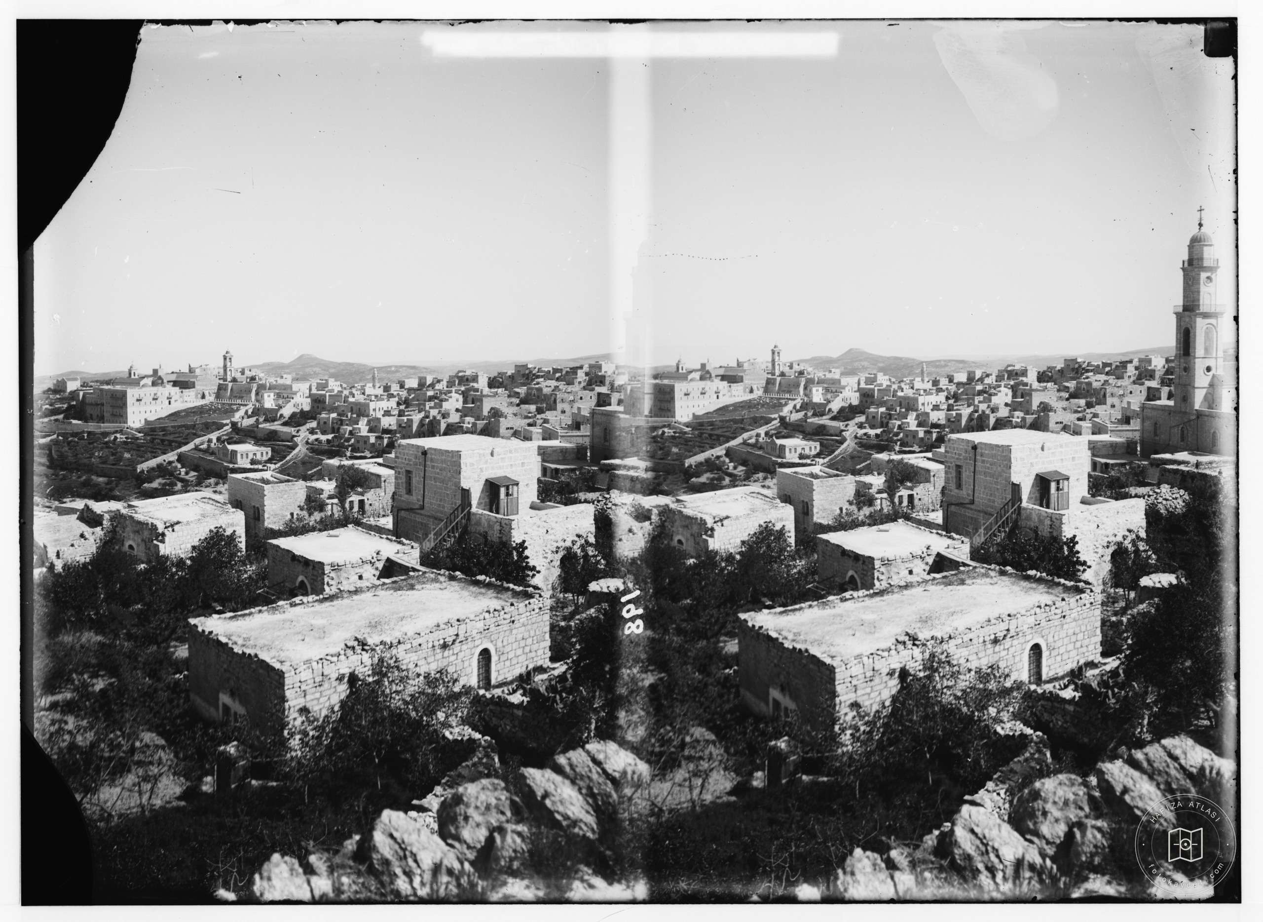 Bethlehem and surroundings. General view of Bethlehem