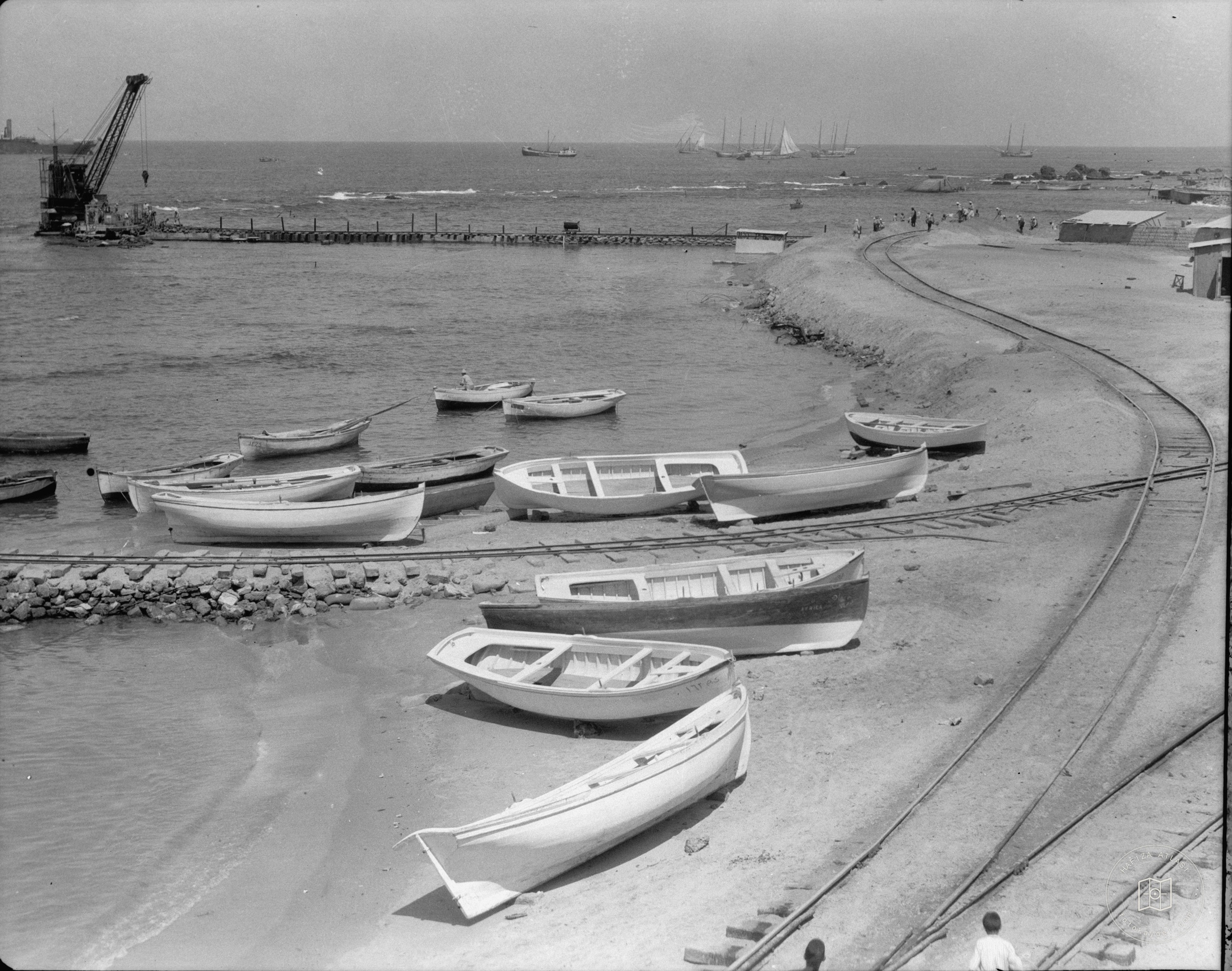 Jaffa quay in construction