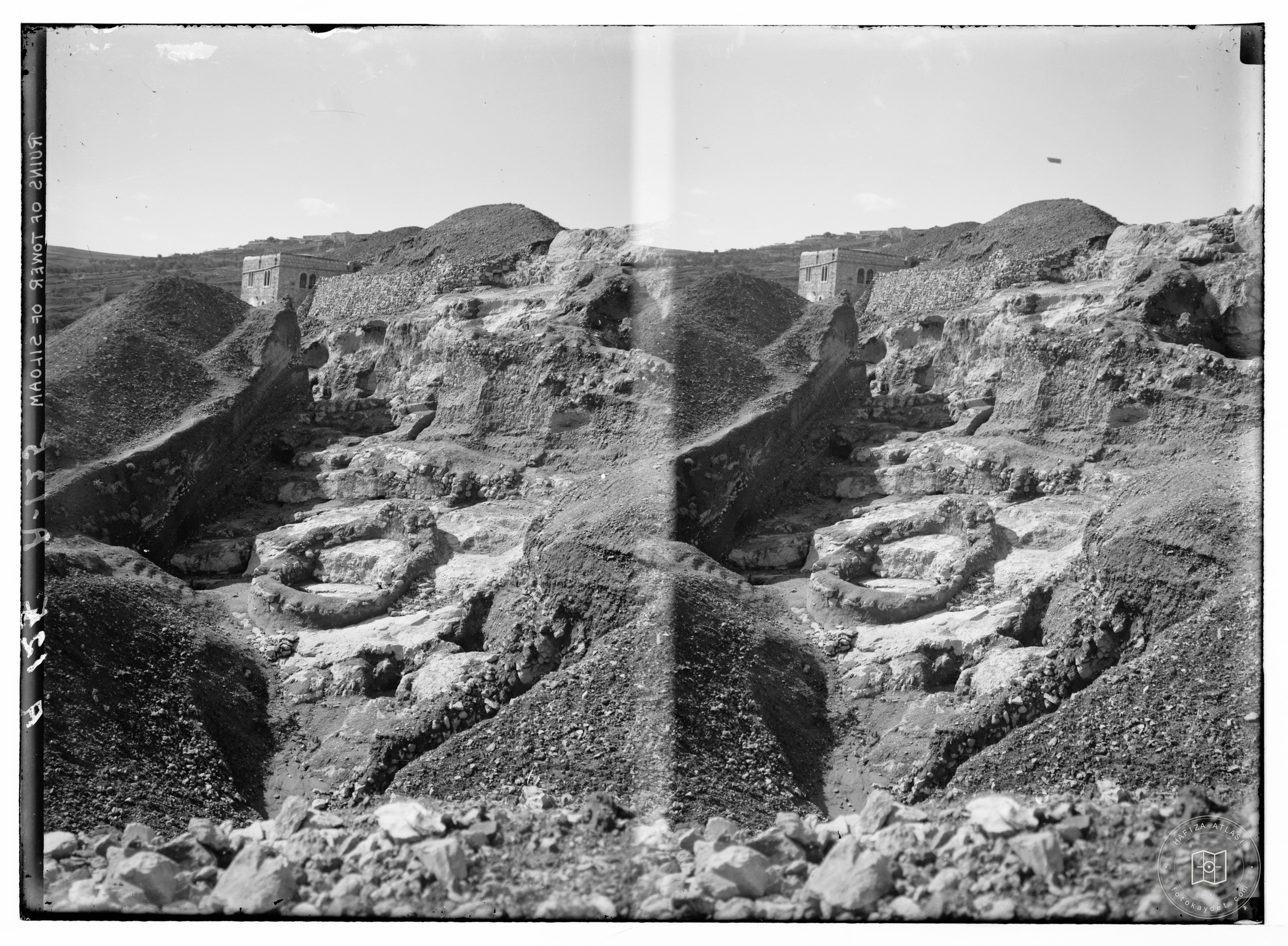 Excavations on Ophel Jerusalem. Foundations of a tower