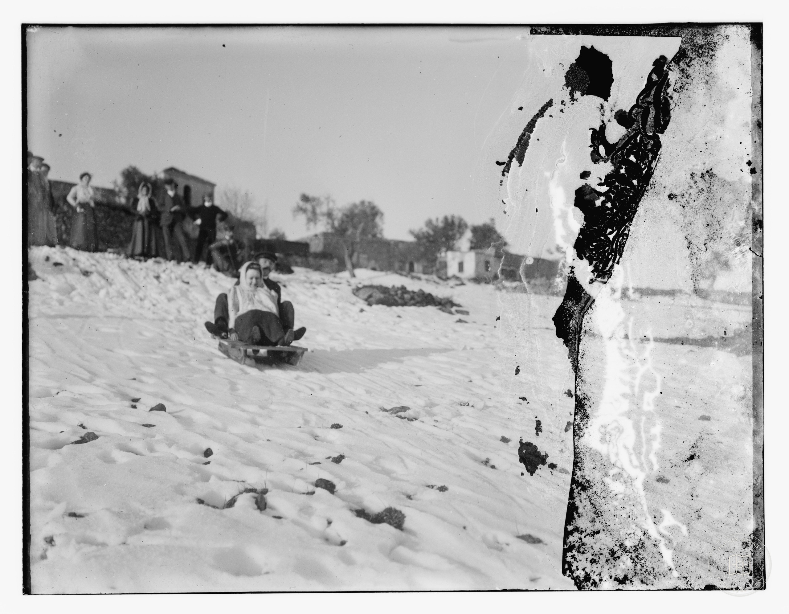 Jerusalem in snow. 1921