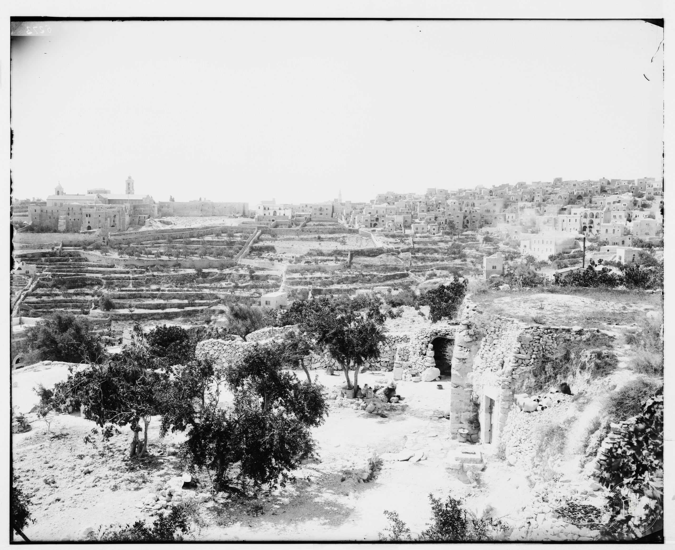Bethlehem (Beit-Lahm) and surroundings. General view of Bethlehem