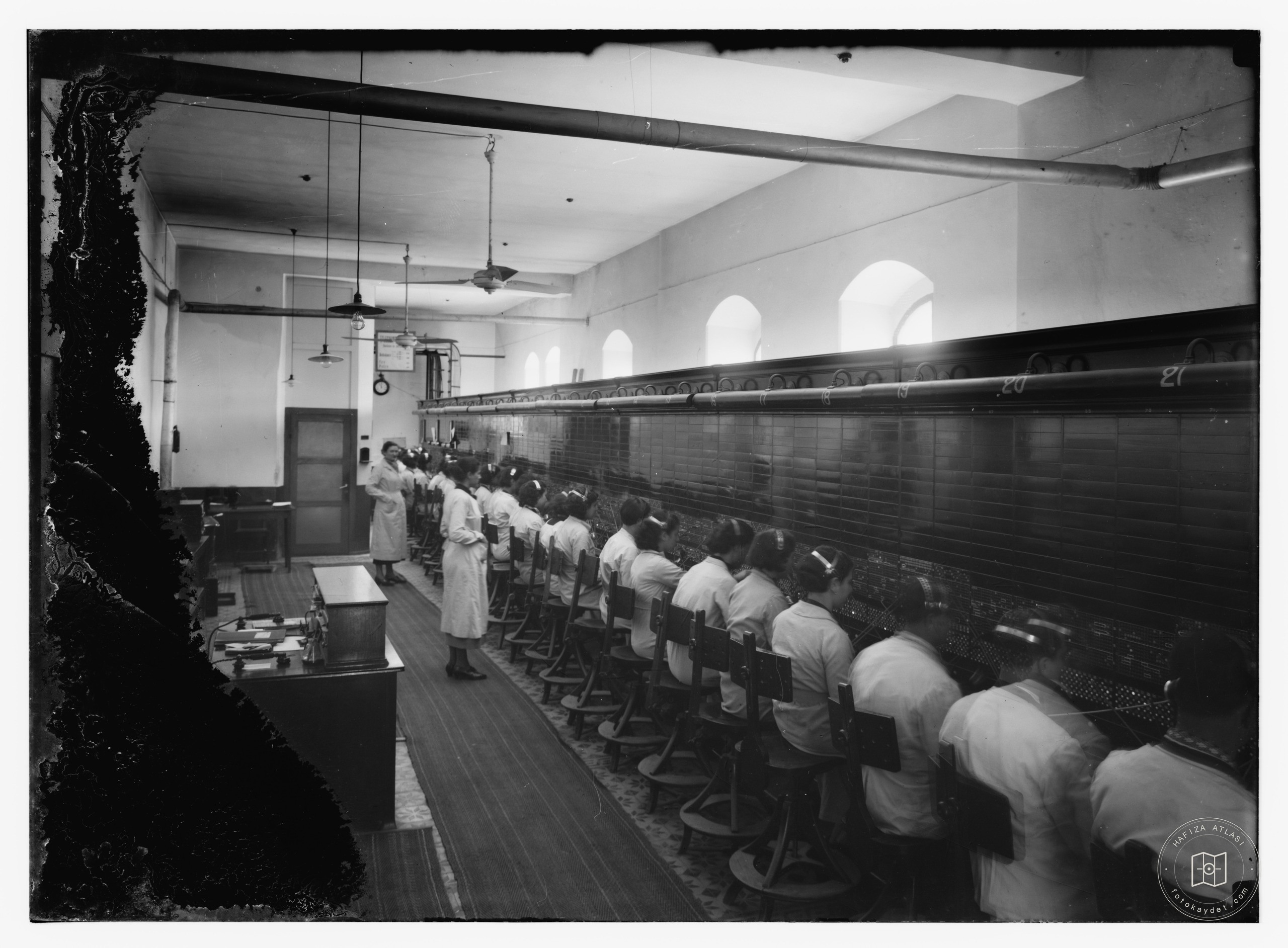 Workers in a hall, Jerusalem