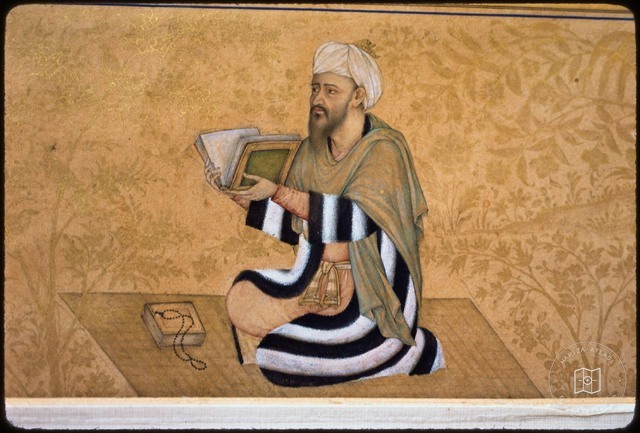 Gülşen Albümü’nden Kitap Okuyan Figür — Bordür Ayrıntısı