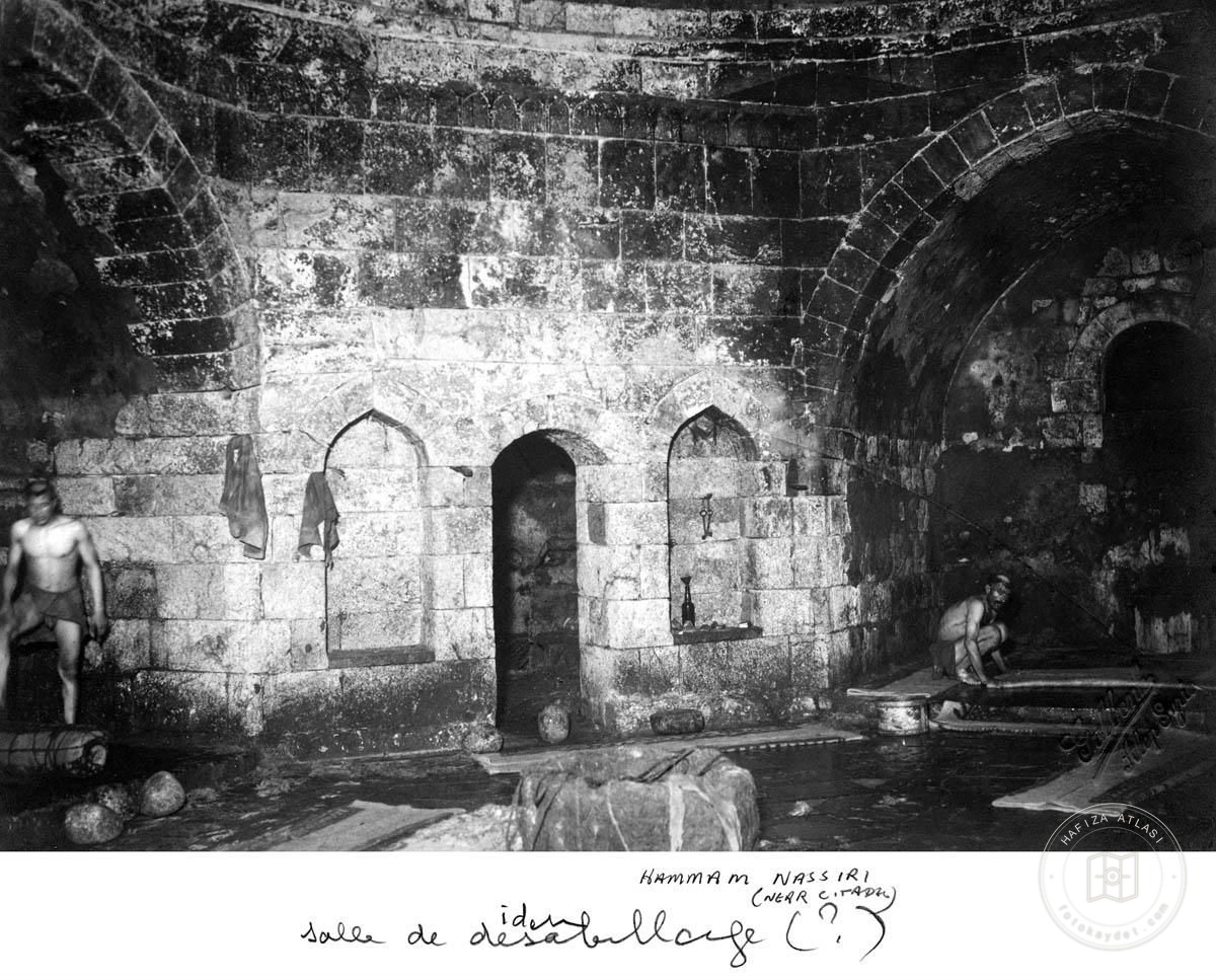 Aleppo — Yalbugha Baths — interior and wall niches