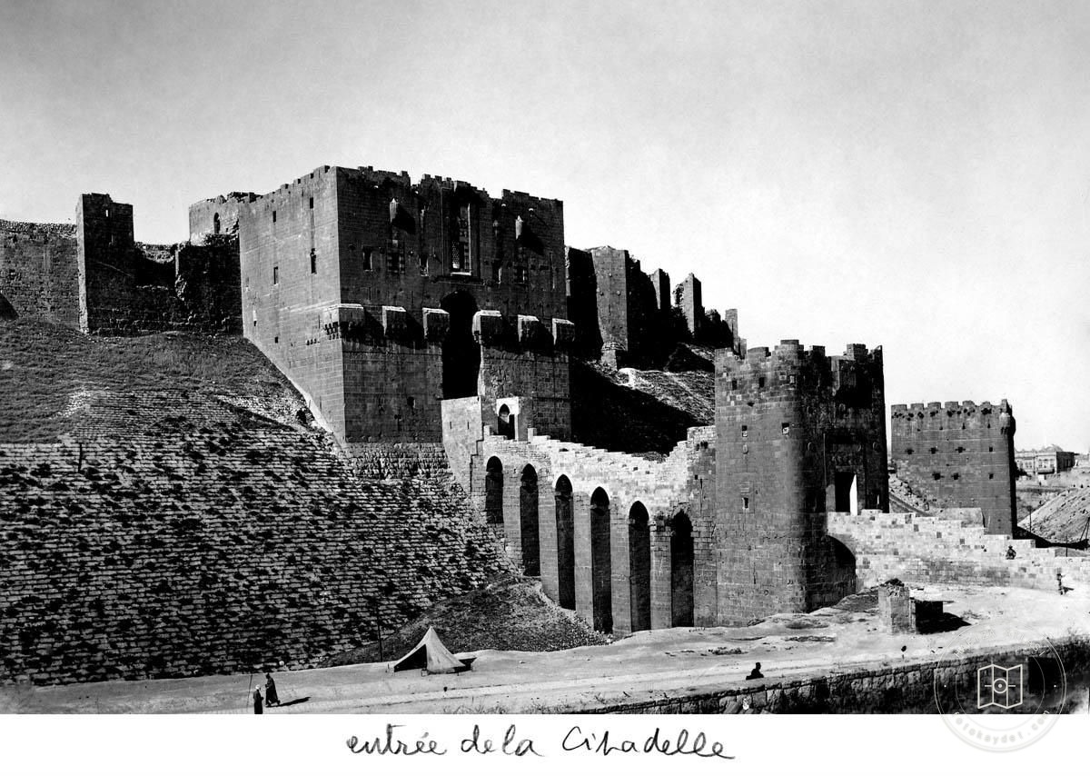 Aleppo — Citadel — entrance bridge from the southwest