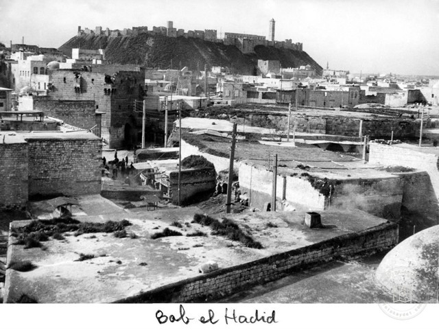 Aleppo — Walls and neighbourhood around Hadid Gate