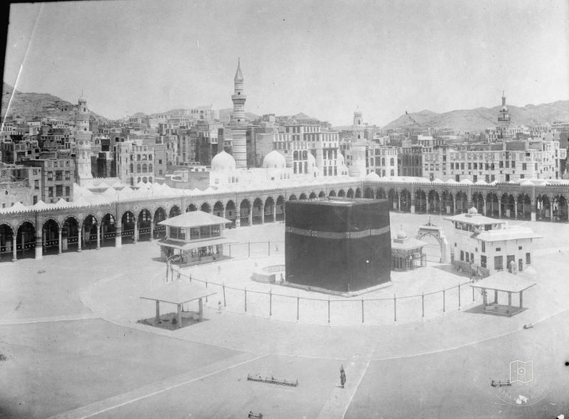 The Sacred Mosque and the Kaaba in a quiet moment