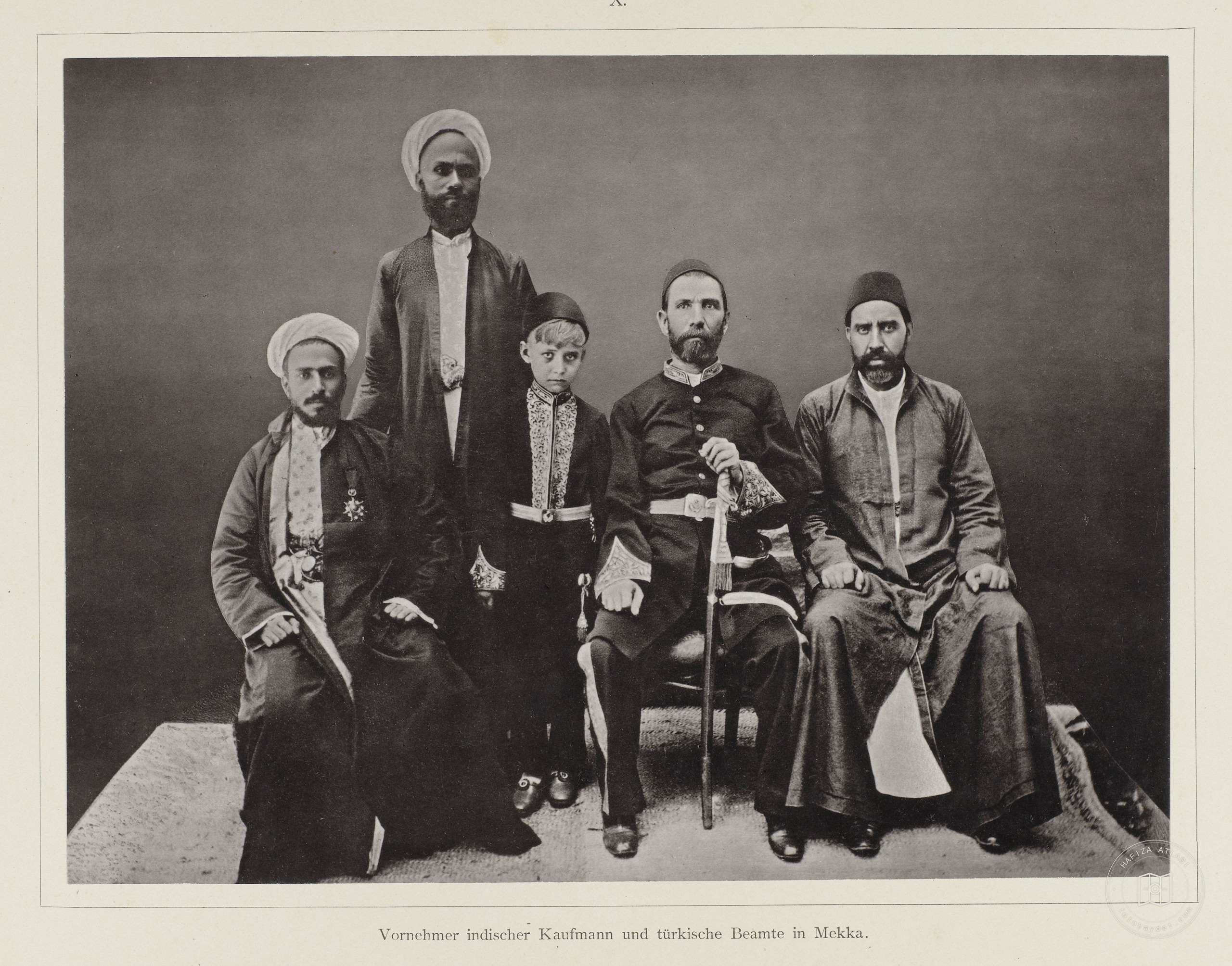 An Indian merchant and Ottoman officials in Mecca