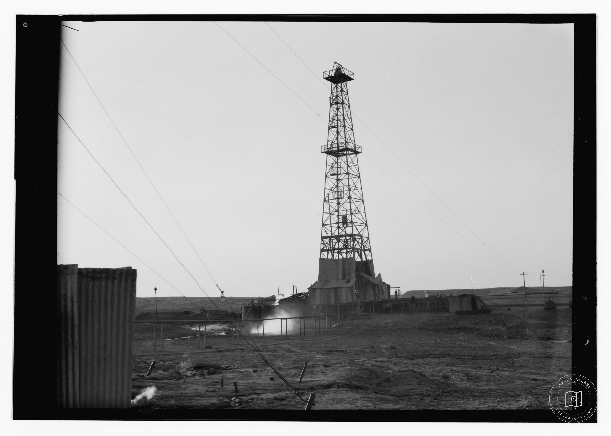 oil fields, drilling tower