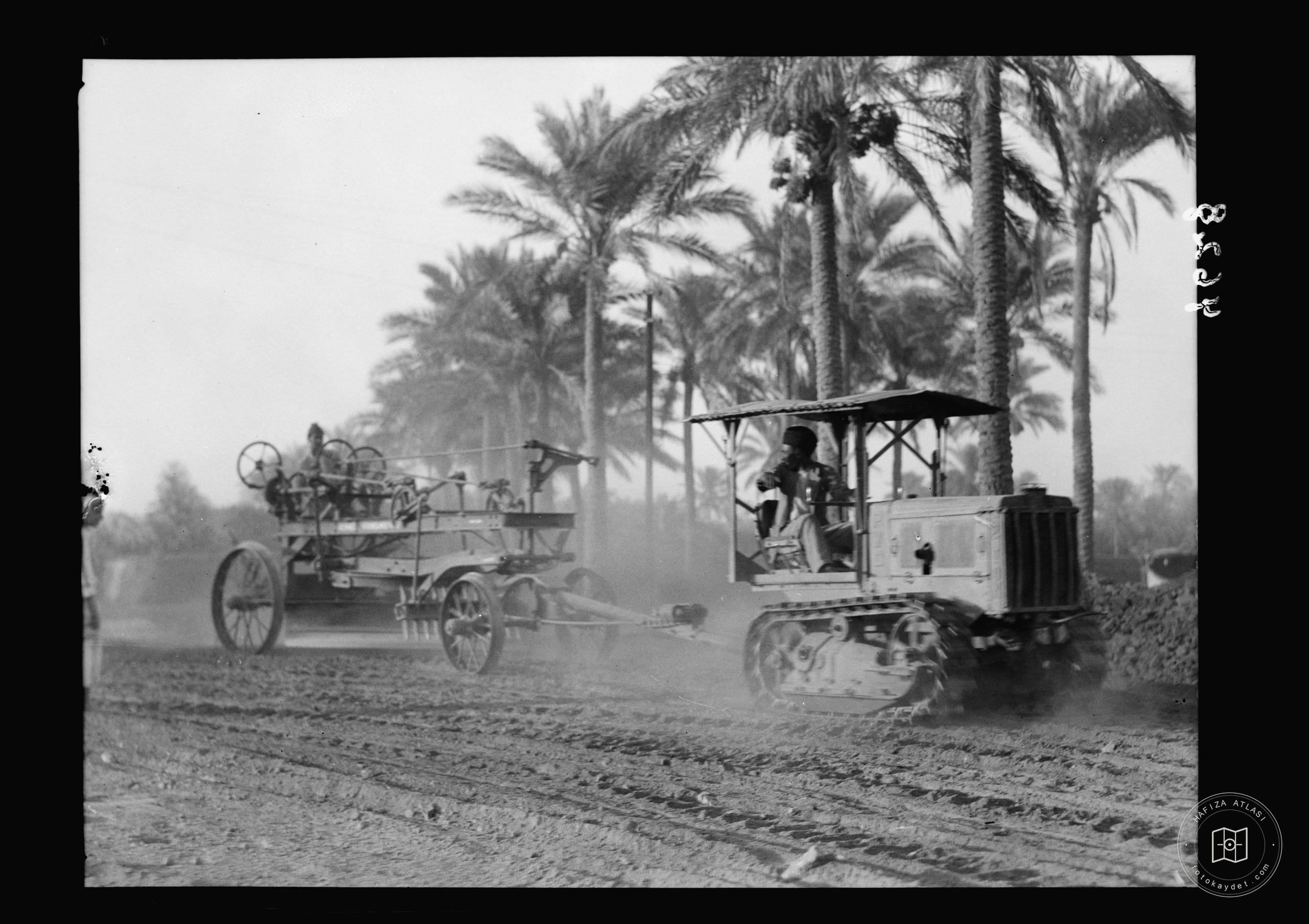Baghdad. Modern road building machines. At work on widening the city streeets