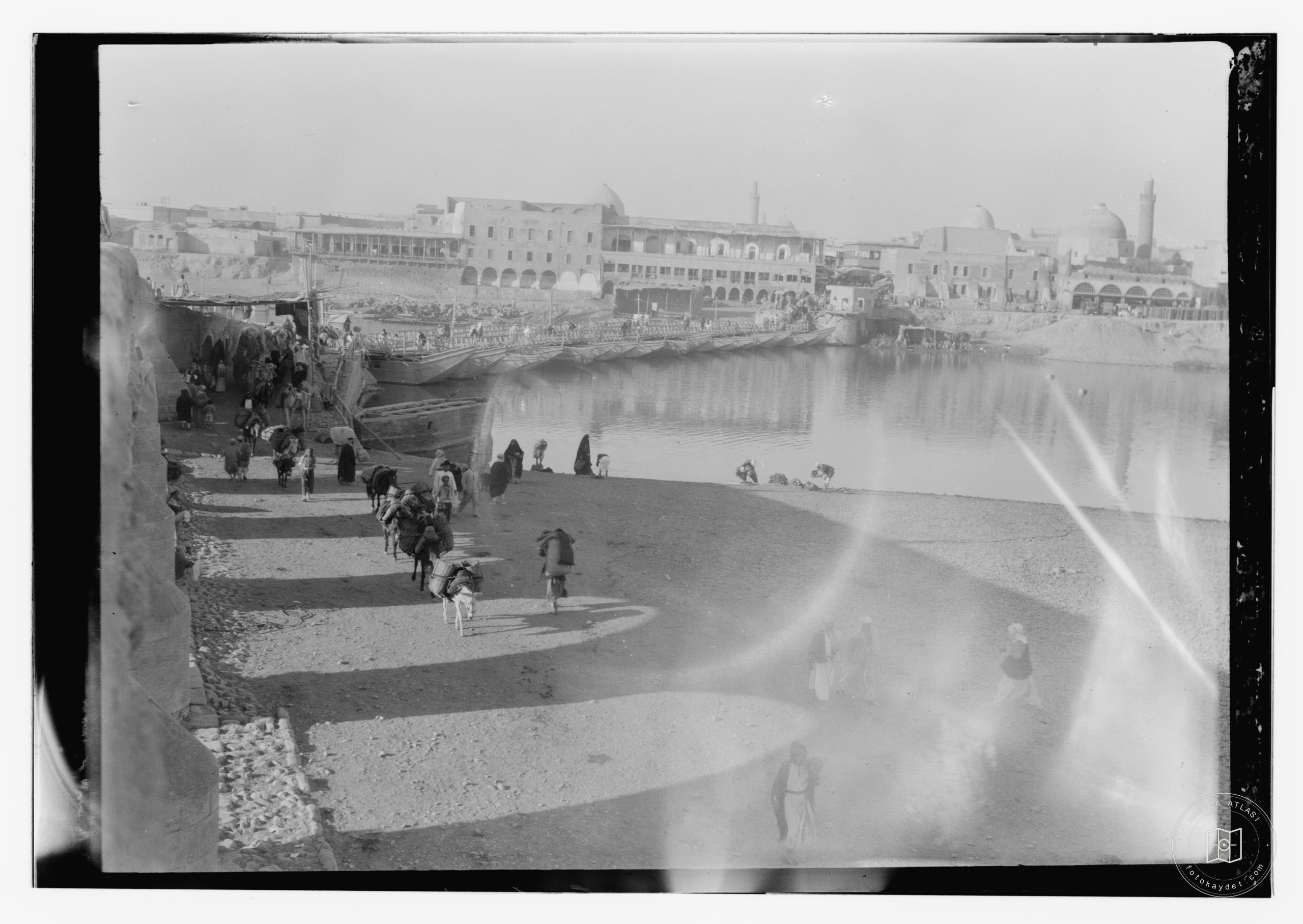 Baghdad, the riverfront, looking north to the Old City from the right bank, near the British Embassy