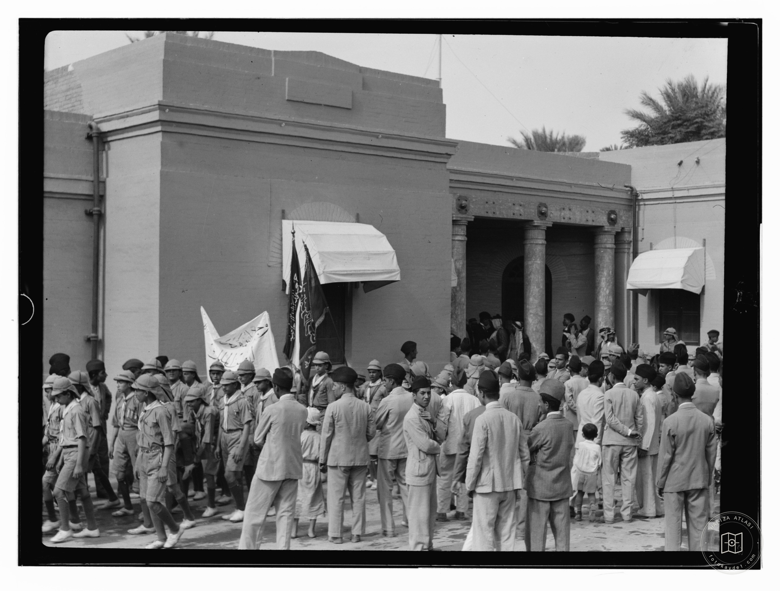 10/6/32 at the palace etc., Baghdad, parade of boyscouts