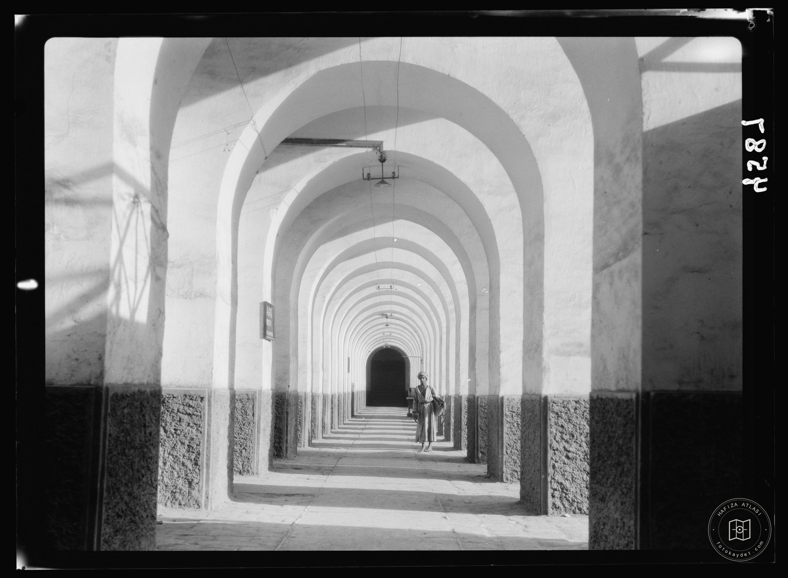 Baghdad. Arcade in old citadel. A long series of arches