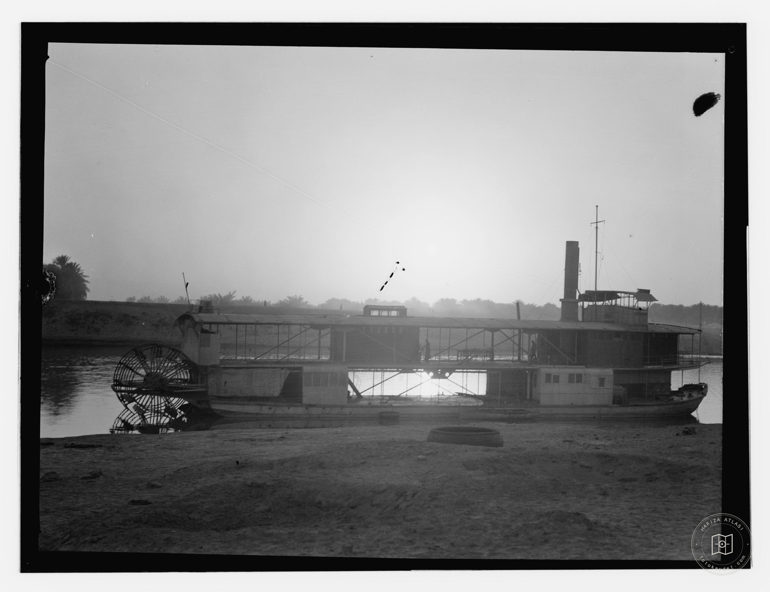 riverboats & sunset