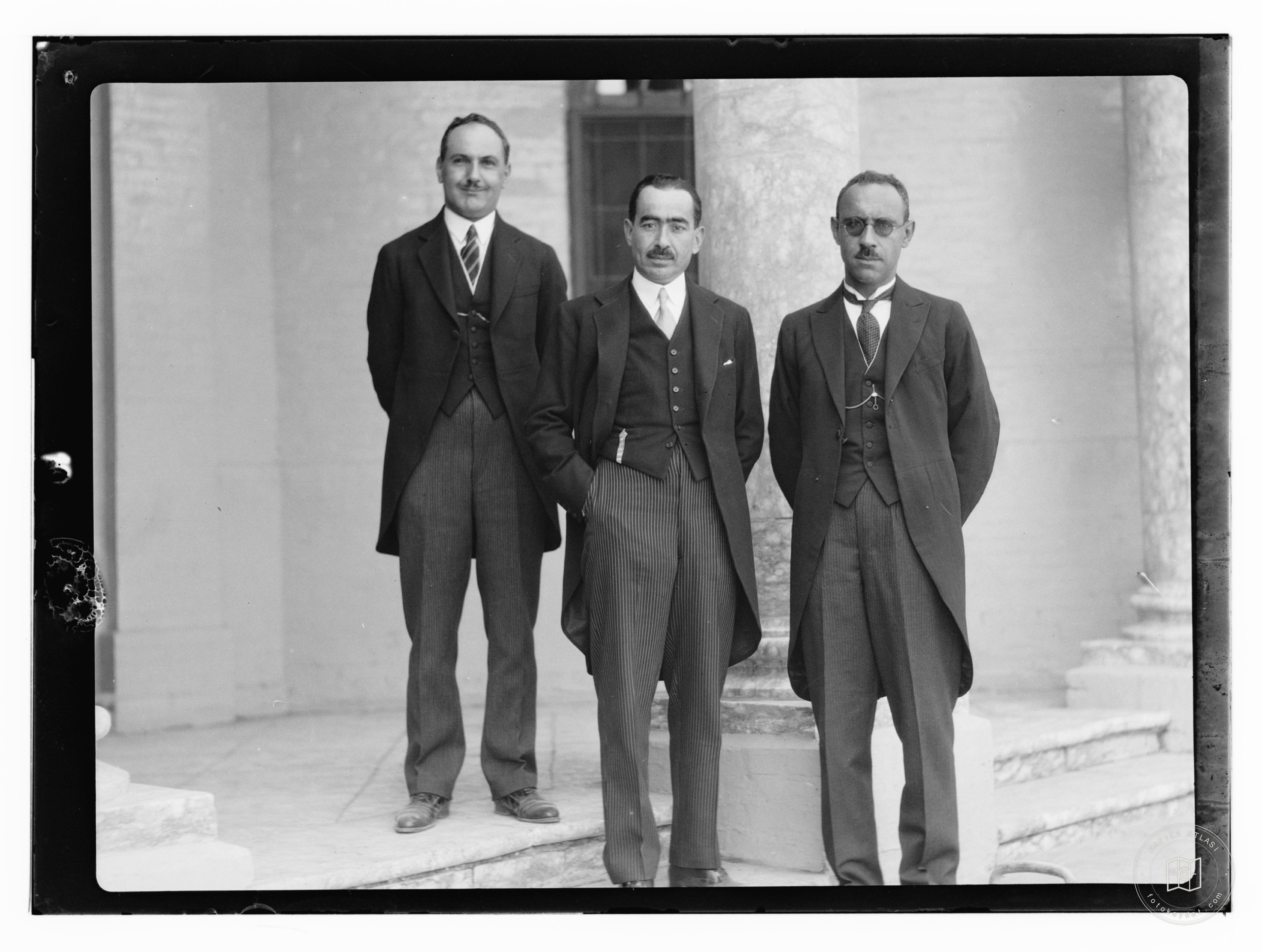 10/6/32 at the palace etc., Baghdad, men in tails