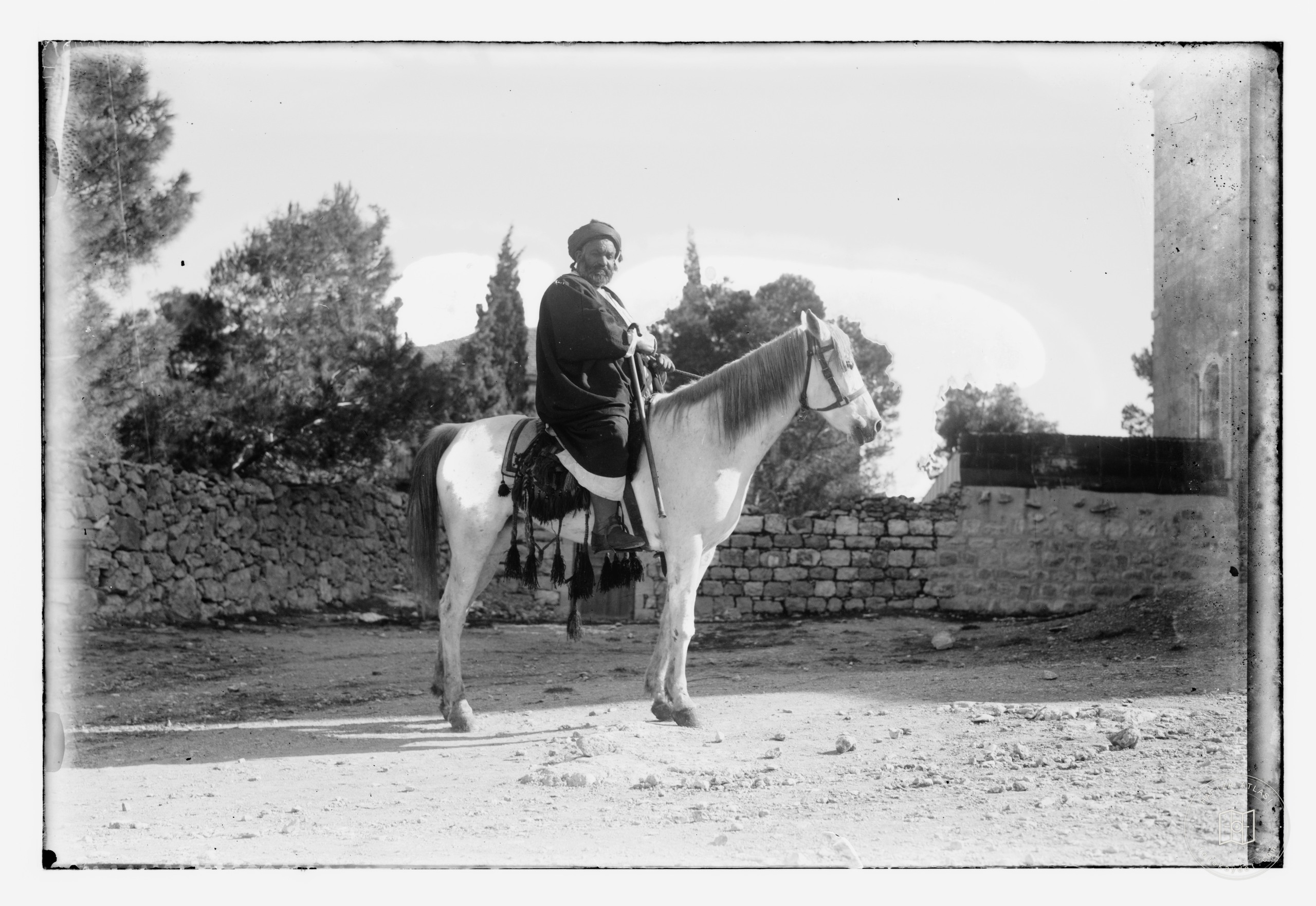 A man on horseback