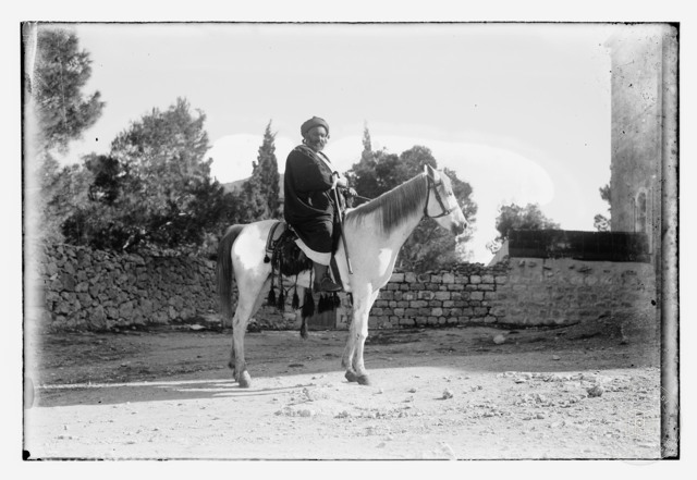 A man on horseback