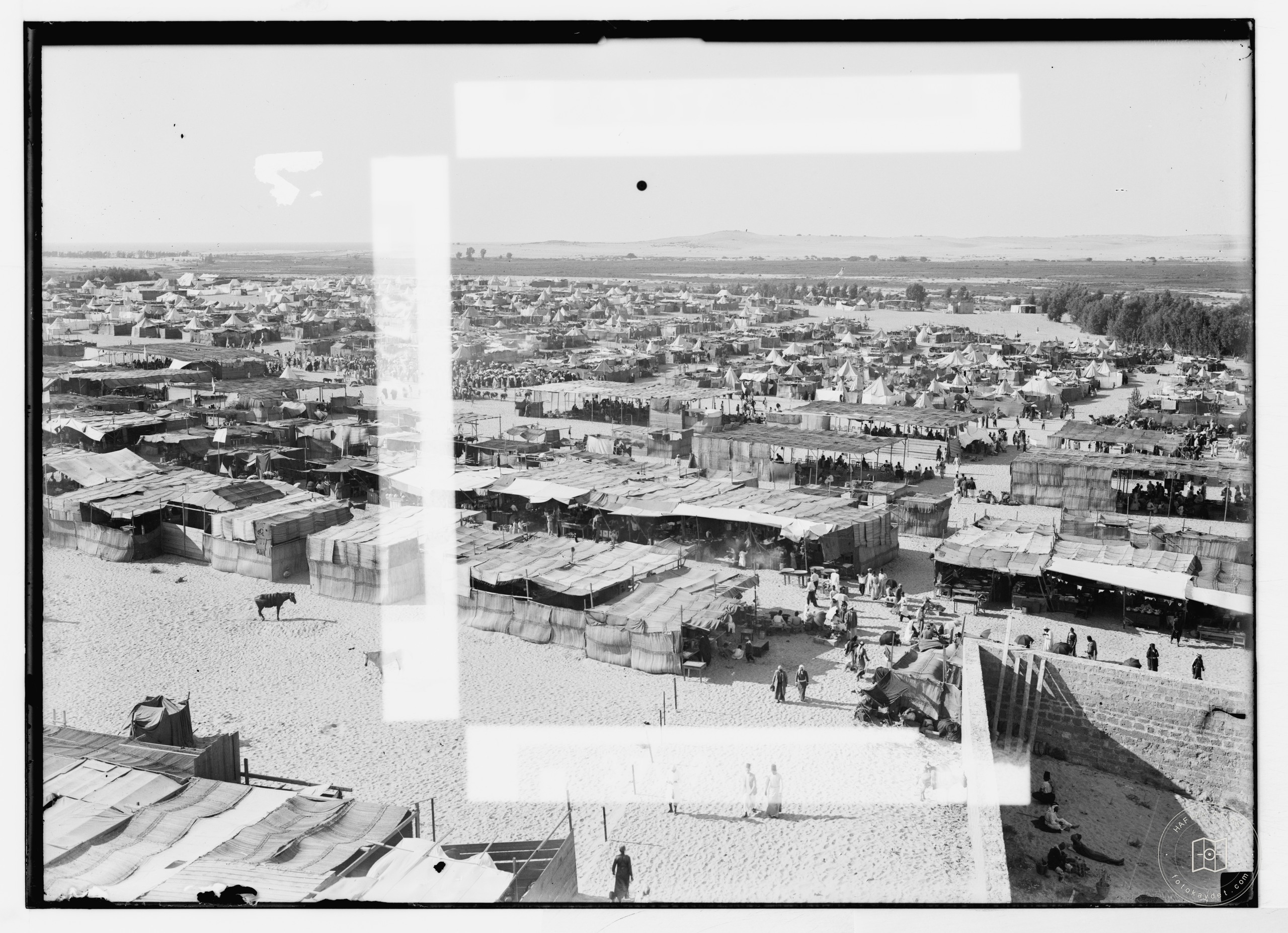 Tents at the Nabi Rubin pilgrimage