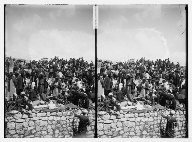 Historic scene from the Nabi Musa festivities