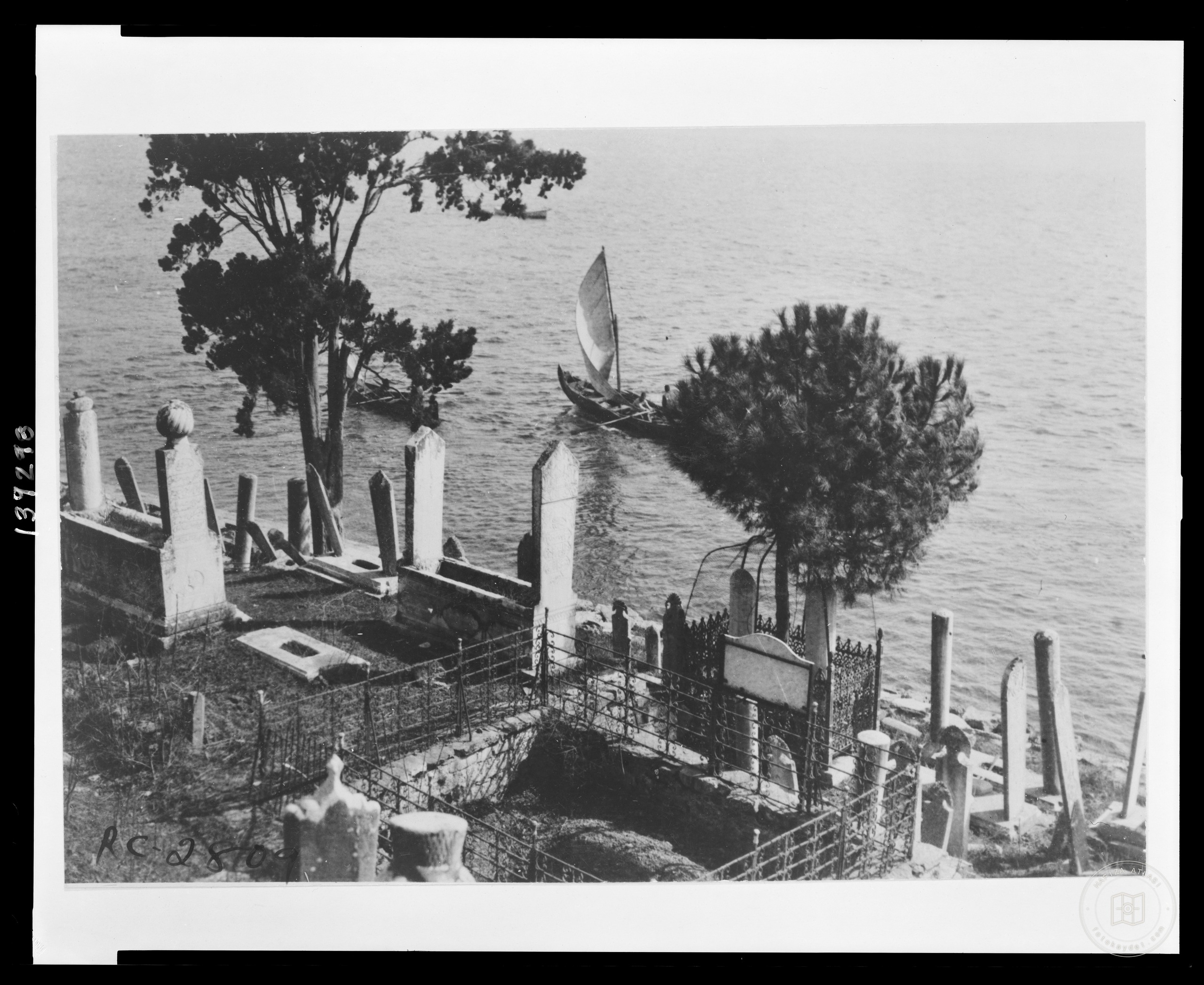 Historic cemetery beside the Bosphorus