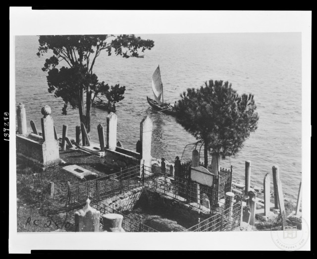 Historic cemetery beside the Bosphorus