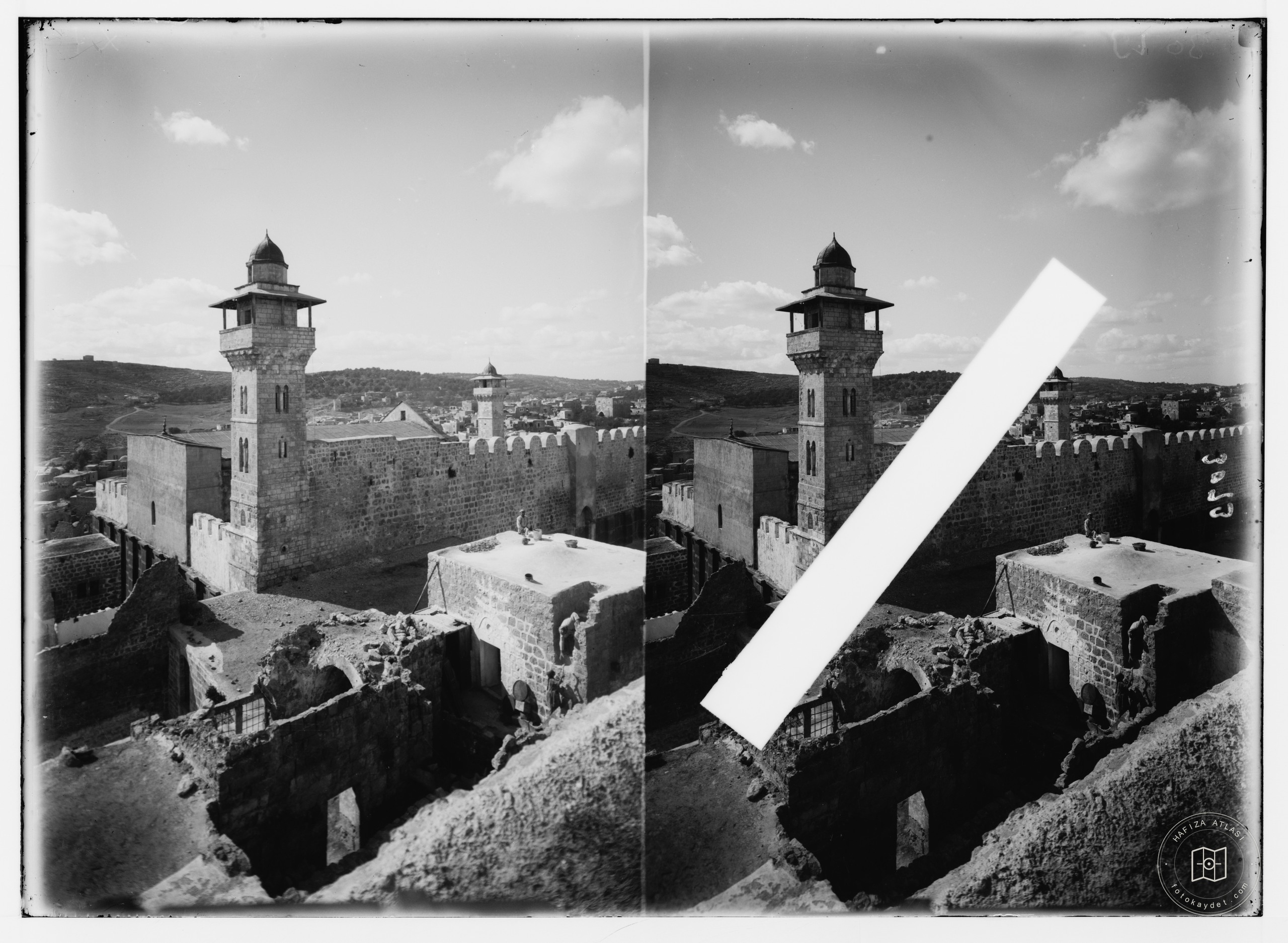 Outer walls of the Ibrahimi Mosque in Hebron