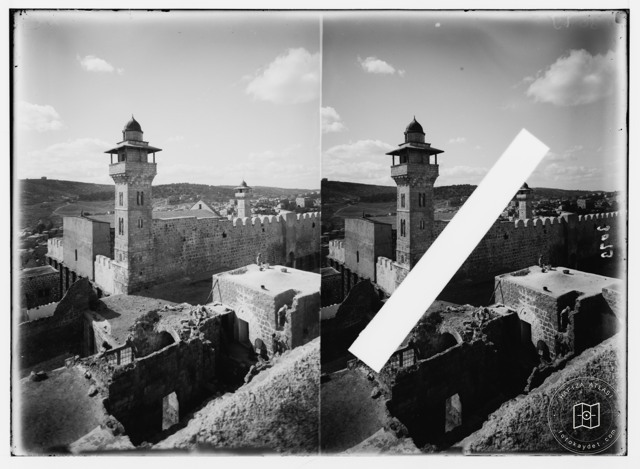 Outer walls of the Ibrahimi Mosque in Hebron