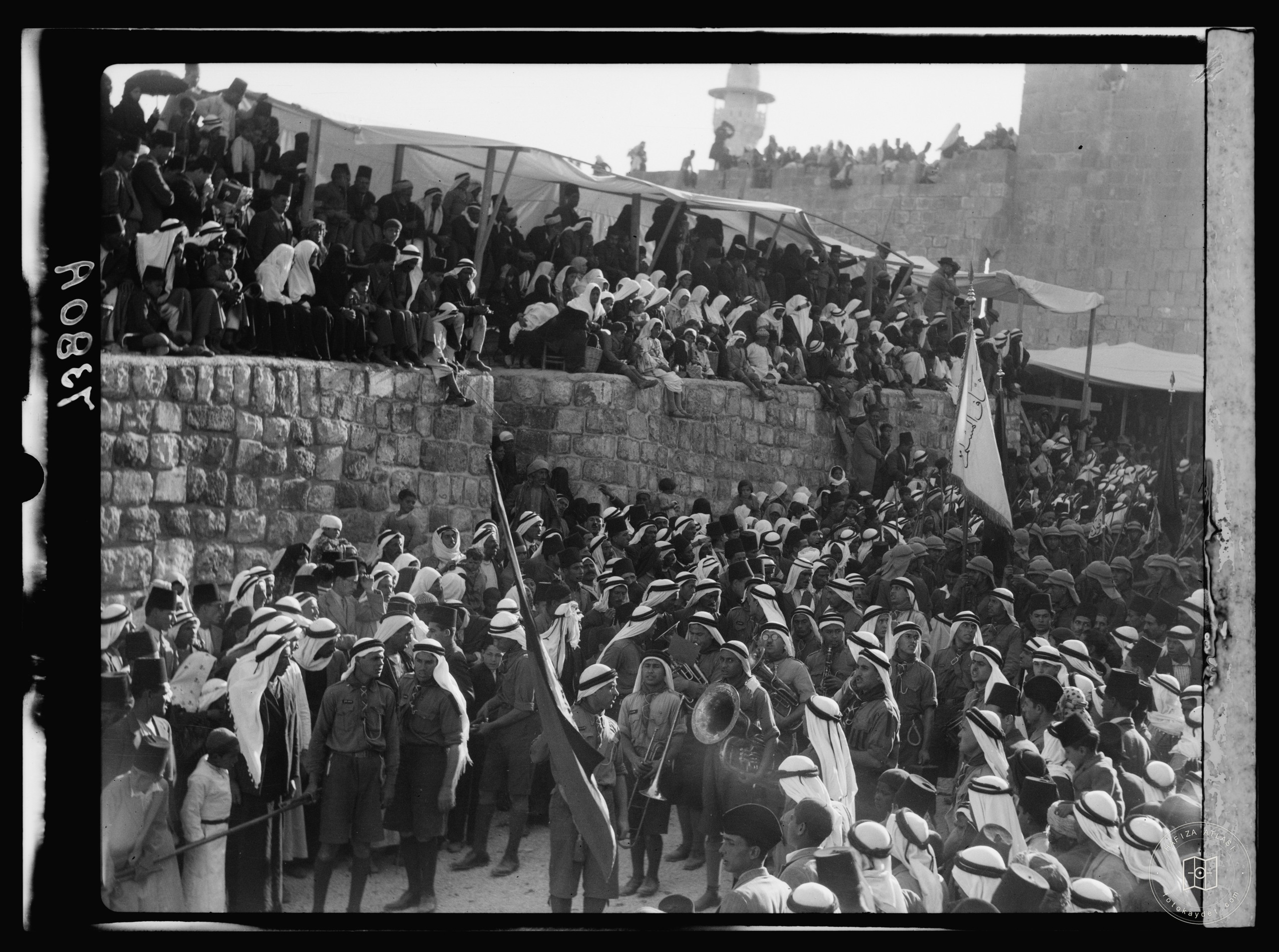 Scouts at the Nabi Musa festivities