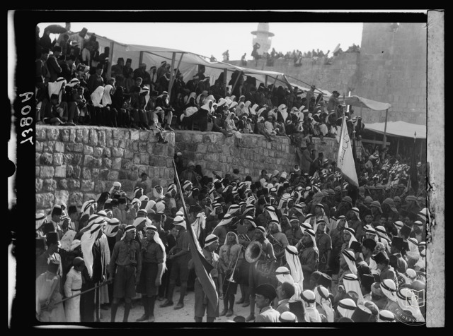 Scouts at the Nabi Musa festivities