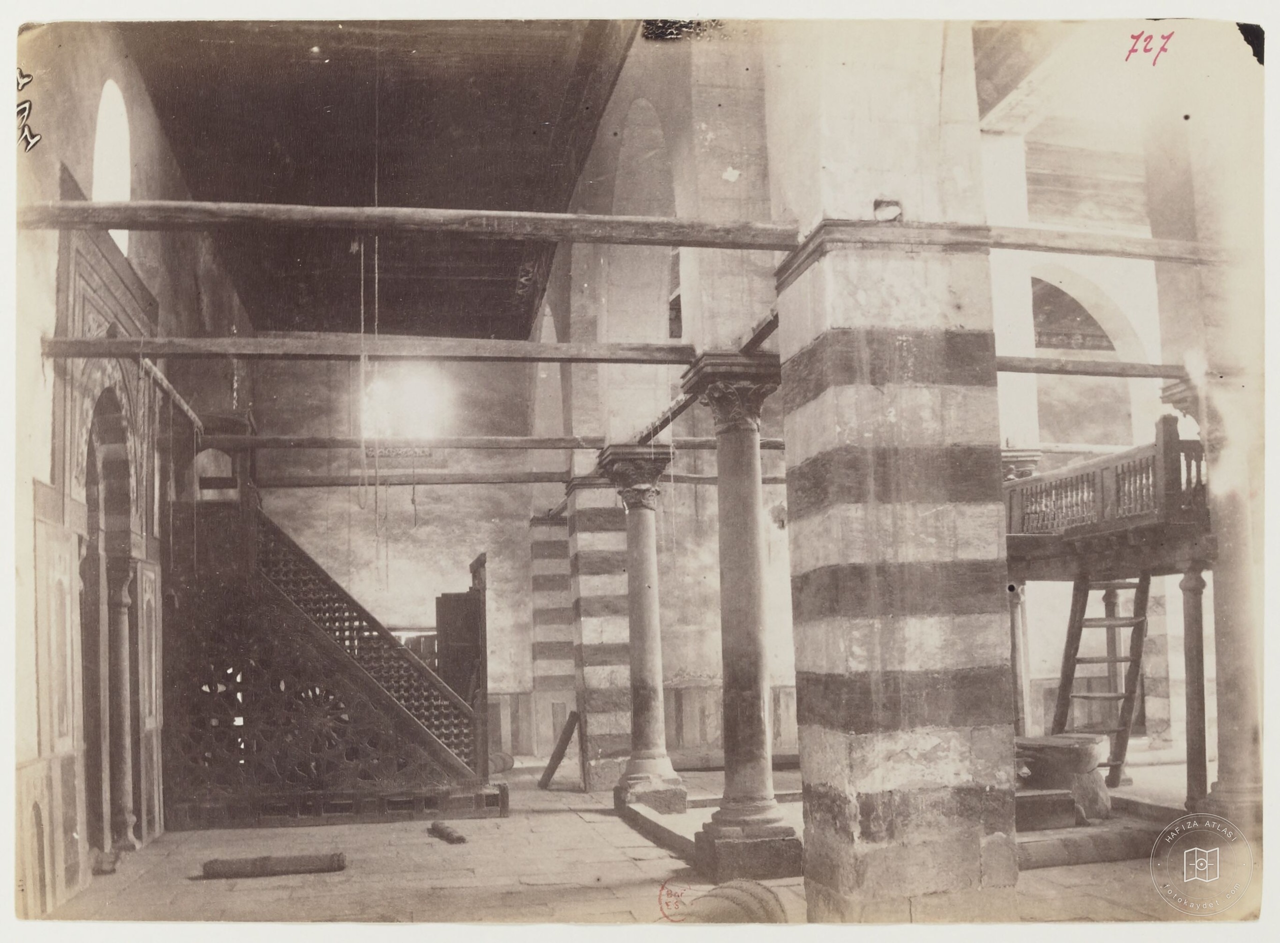 Interior of Amir Manjak al-Yusufi Mosque in Cairo