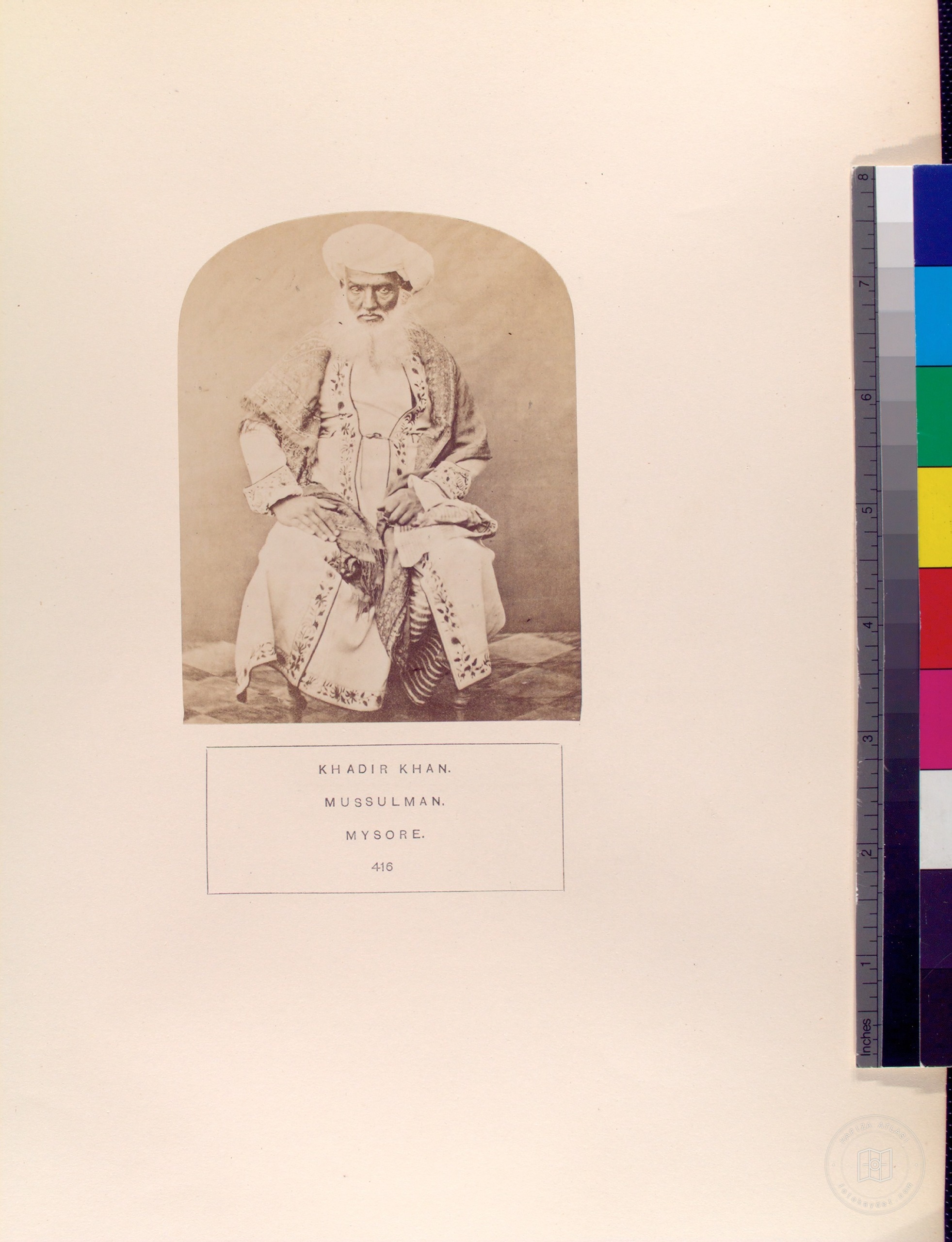 Portrait of Khadir Khan in Mysore