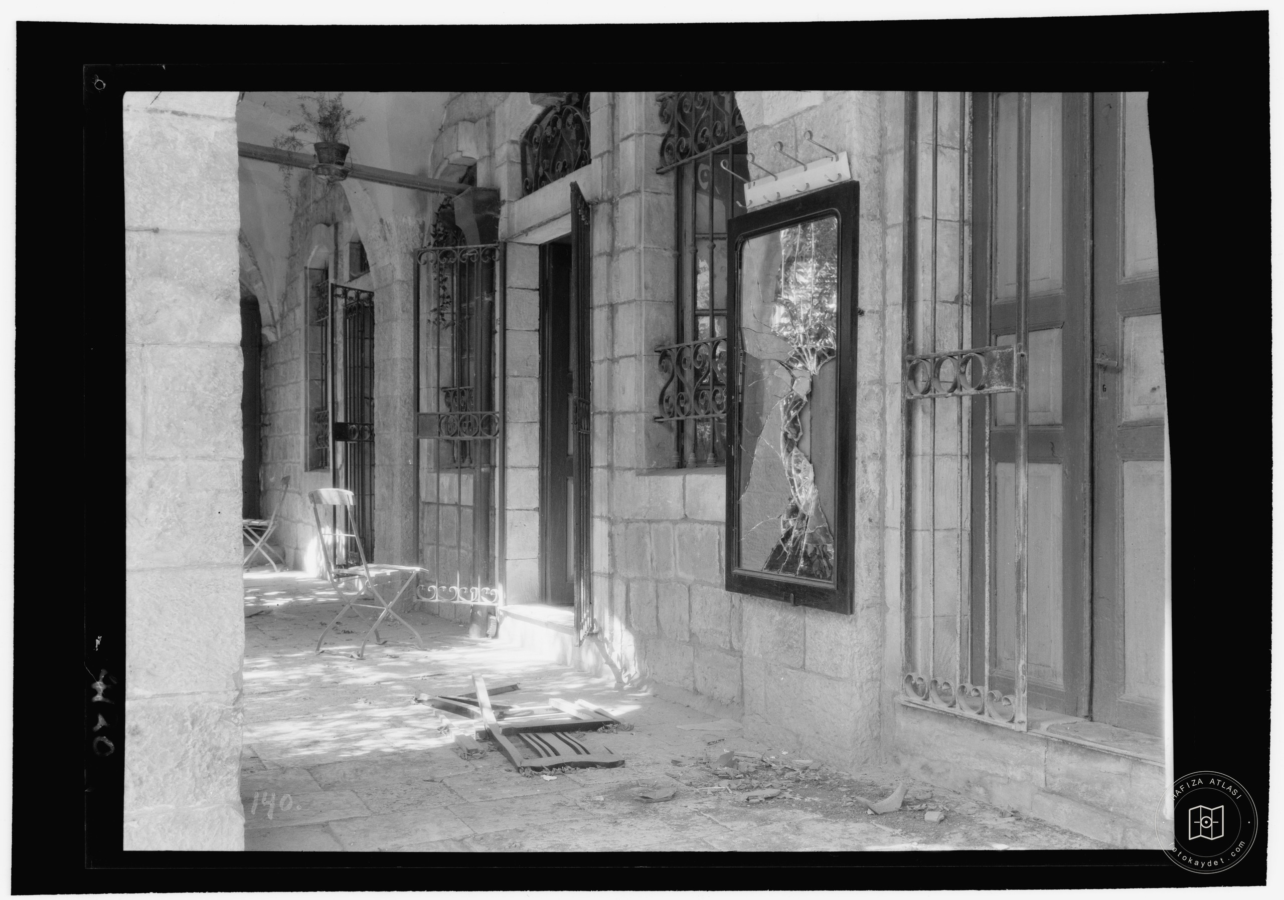 A home after the 1929 disturbances in Jerusalem