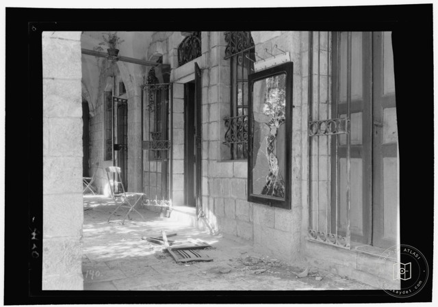 A home after the 1929 disturbances in Jerusalem