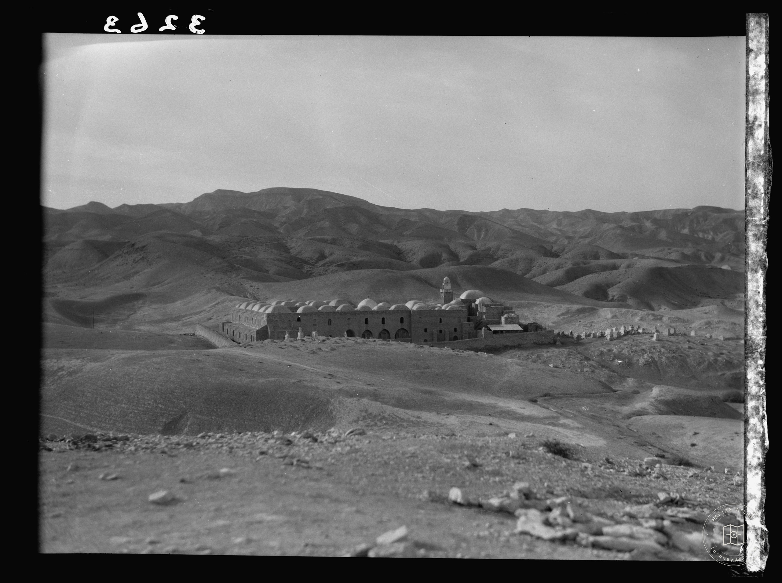 Nabi Musa shrine in the desert landscape