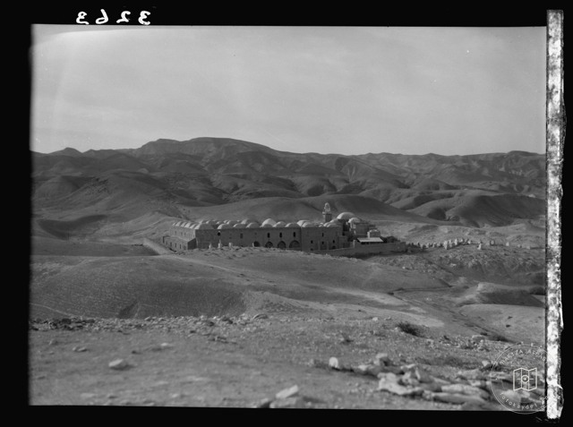 Nabi Musa shrine in the desert landscape