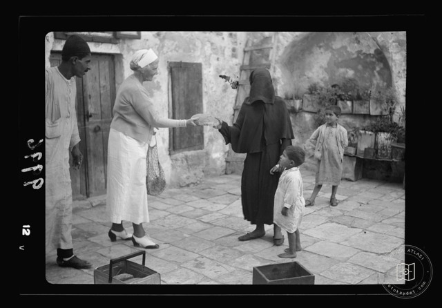 Delivering aid to families in Jerusalem