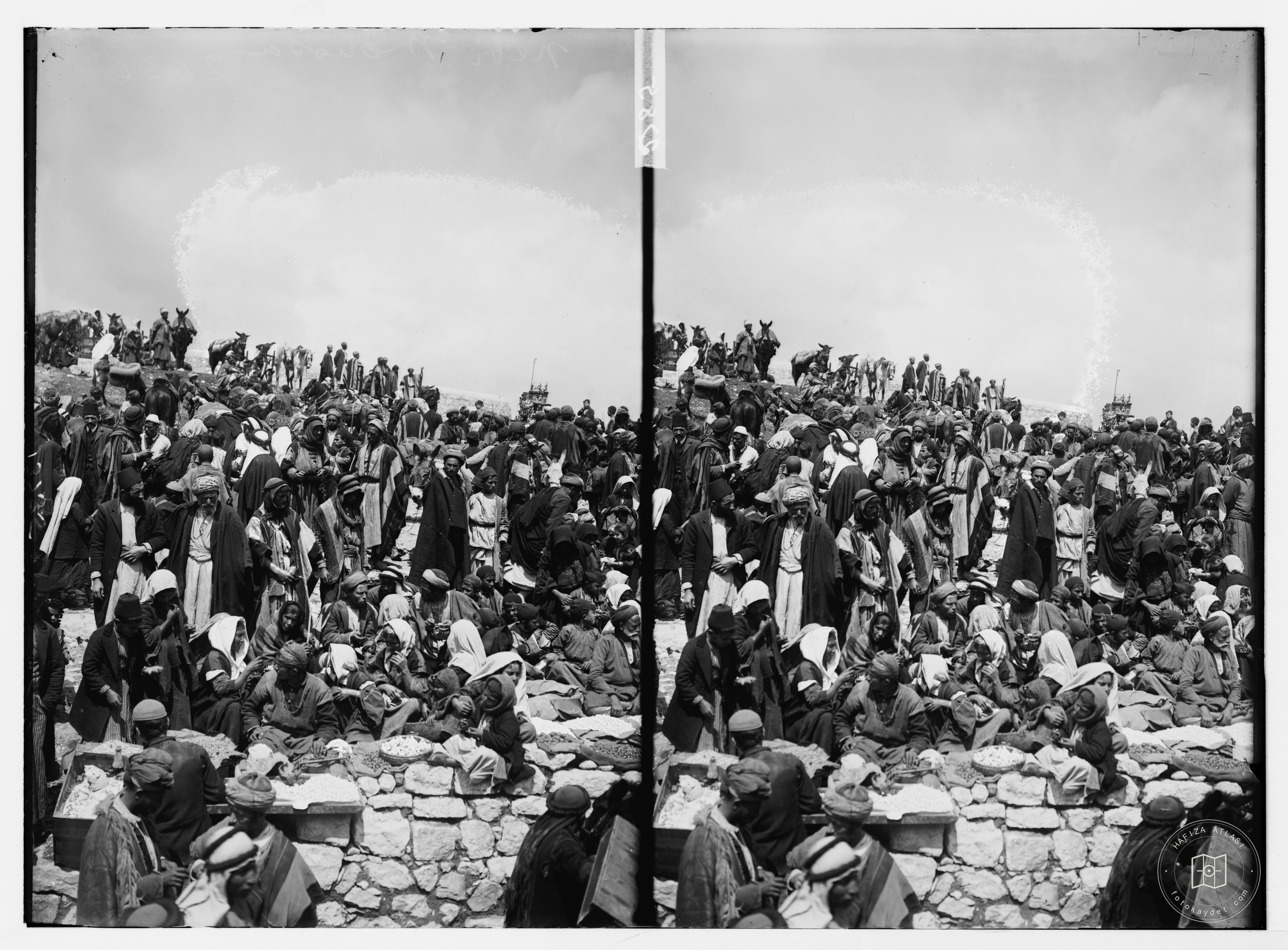 Participants at the Nabi Musa festivities