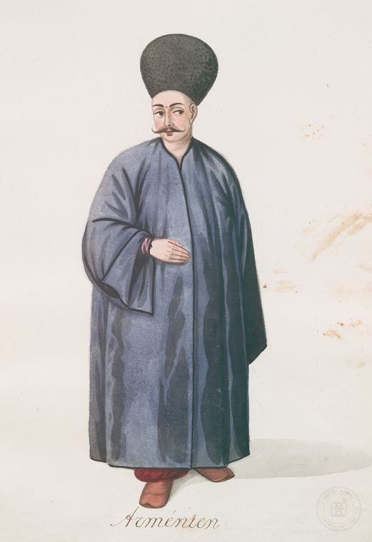 Ottoman People, Soldiers, Officers, Costumes — Portrait from the archive