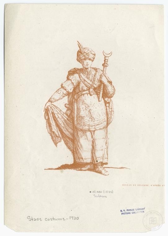 Ottoman People, Soldiers, Officers, Costumes — Portrait from the archive