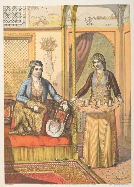 Ottoman People, Soldiers, Officers, Costumes — Portrait from the archive