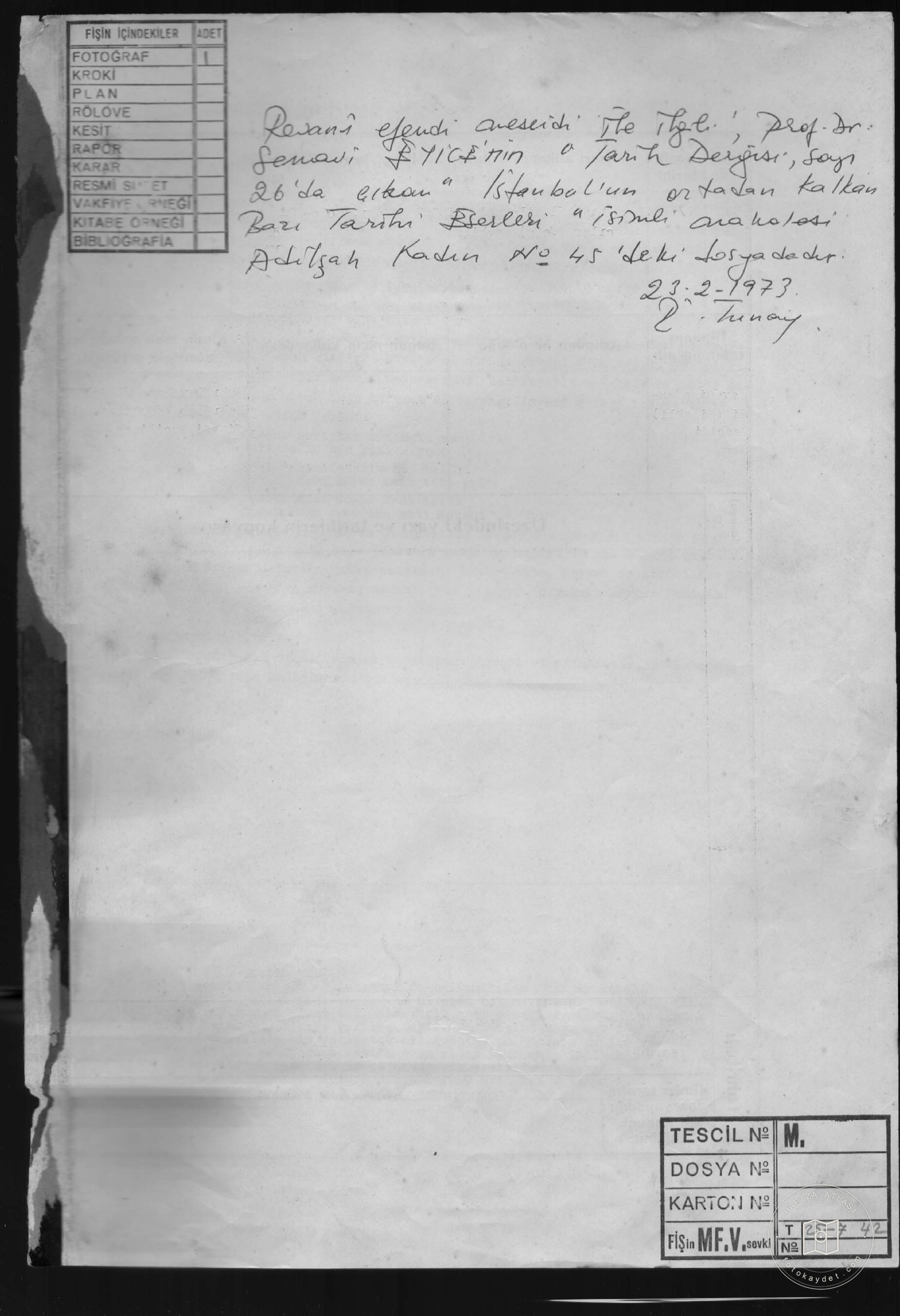 REVANİ EFENDİ (SUS)MES — Document
