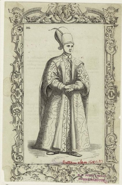 Ottoman People, Soldiers, Officers, Costumes — Portrait from the archive