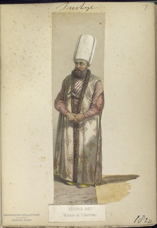 Osmanlı Halkları, Askerleri, Memurlar, Kostümleri — Portre ve kişi arşivi