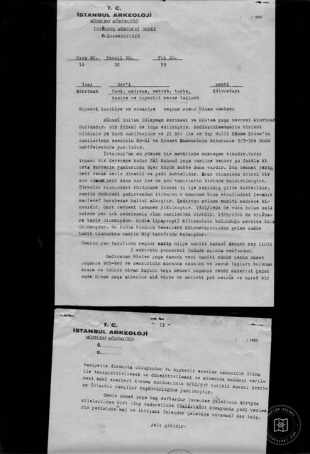 Mihrimah Sultan Mosque, edirnekapı Mosque — Document