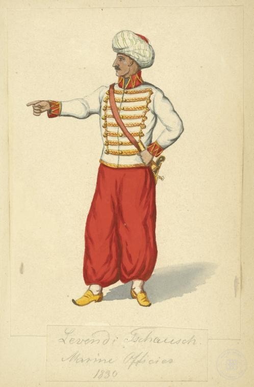 Osmanlı Halkları, Askerleri, Memurlar, Kostümleri — Portre ve kişi arşivi