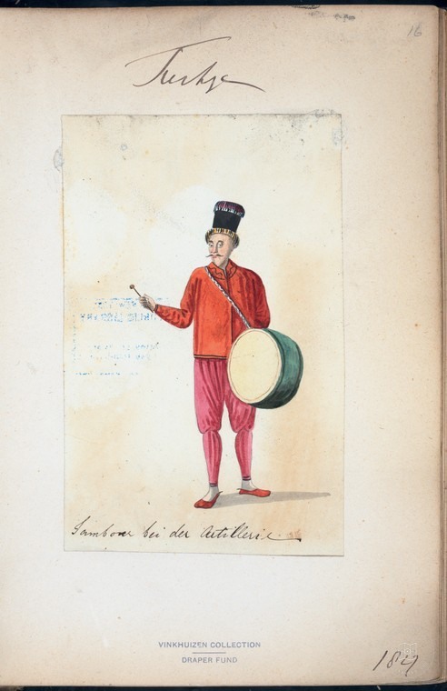 Ottoman People, Soldiers, Officers, Costumes — Portrait from the archive