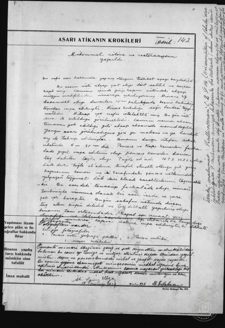 Hüsamettin Mosque — Document